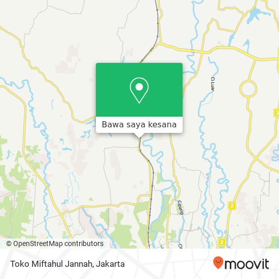 Peta Toko Miftahul Jannah, Jalan Raya Pasar Baru Bojong Gede Bogor 16126