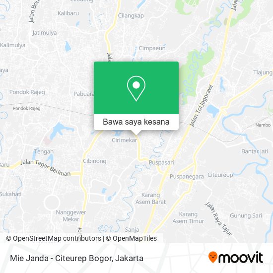 Peta Mie Janda - Citeurep Bogor