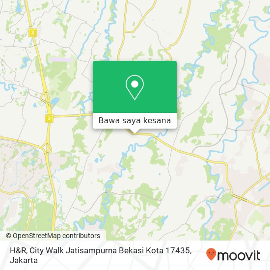 Peta H&R, City Walk Jatisampurna Bekasi Kota 17435