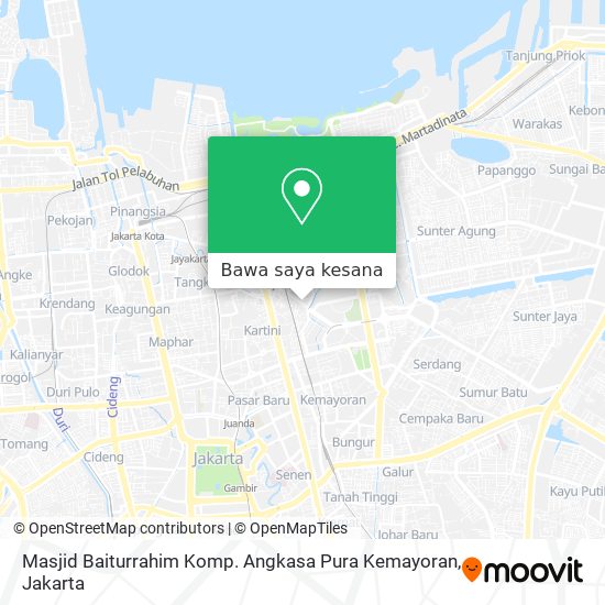 Peta Masjid Baiturrahim Komp. Angkasa Pura Kemayoran