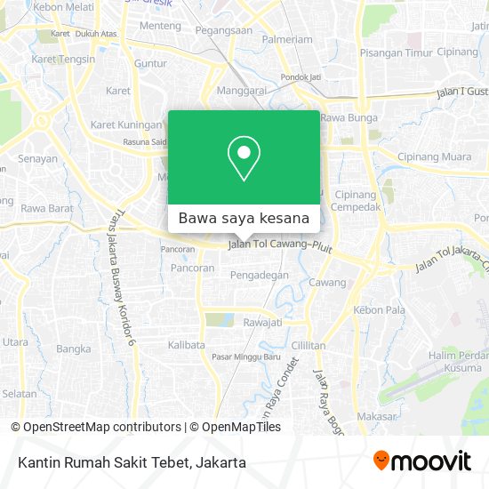 Peta Kantin Rumah Sakit Tebet