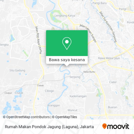 Peta Rumah Makan Pondok Jagung (Laguna)