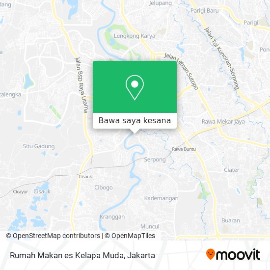 Peta Rumah Makan es Kelapa Muda
