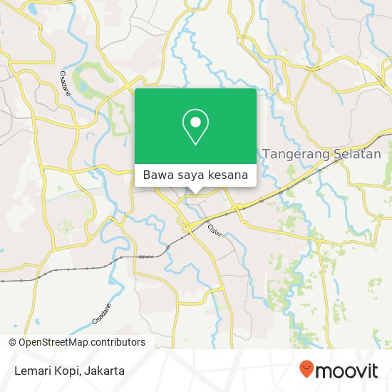 Peta Lemari Kopi, Jalan Griya Loka Raya Serpong Tangerang Selatan 15318