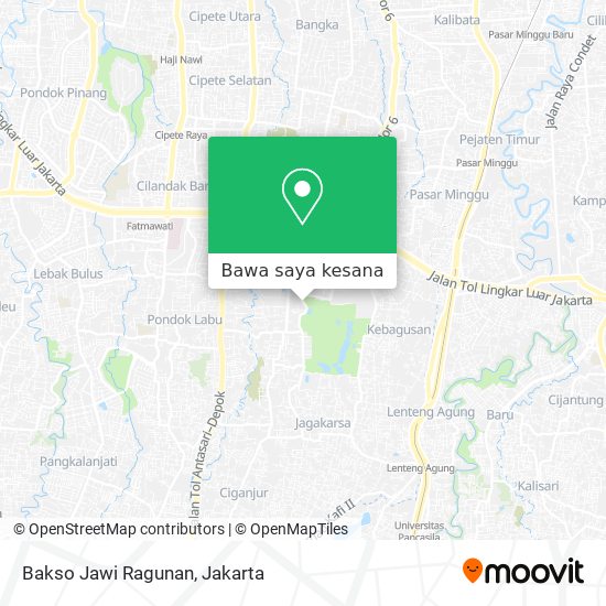 Peta Bakso Jawi Ragunan