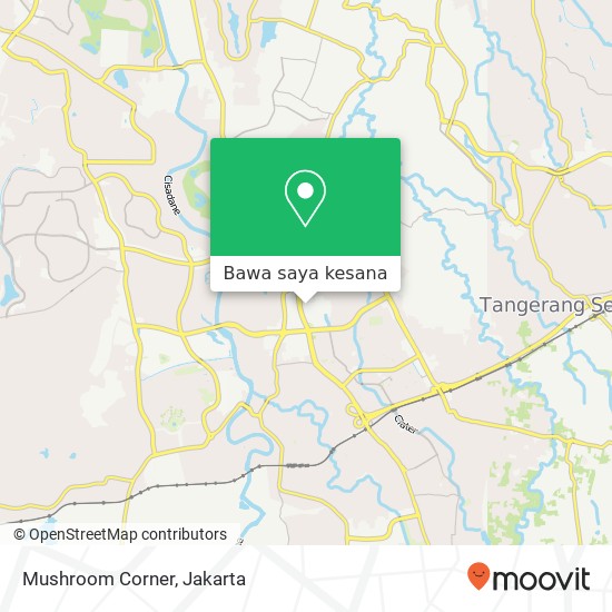 Peta Mushroom Corner, Serpong Tangerang Selatan 15311
