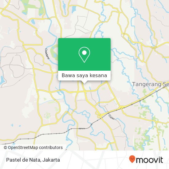 Peta Pastel de Nata, Serpong Tangerang Selatan 15311