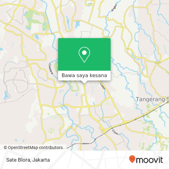 Peta Sate Blora, Jalan Pahlawan Seribu Serpong Tangerang Selatan 15318