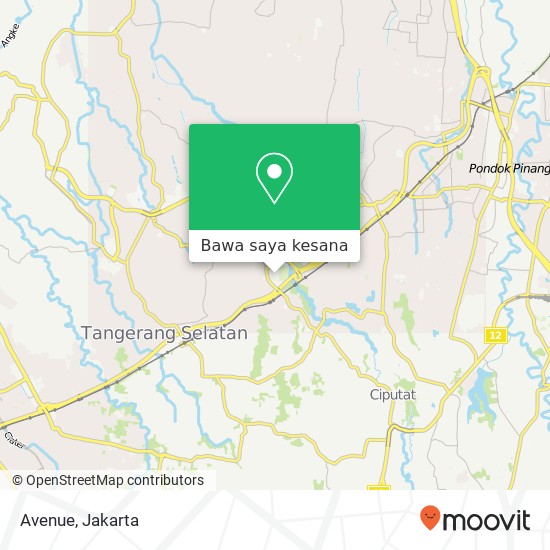 Peta Avenue, Pondok Aren Tangerang Selatan 15424