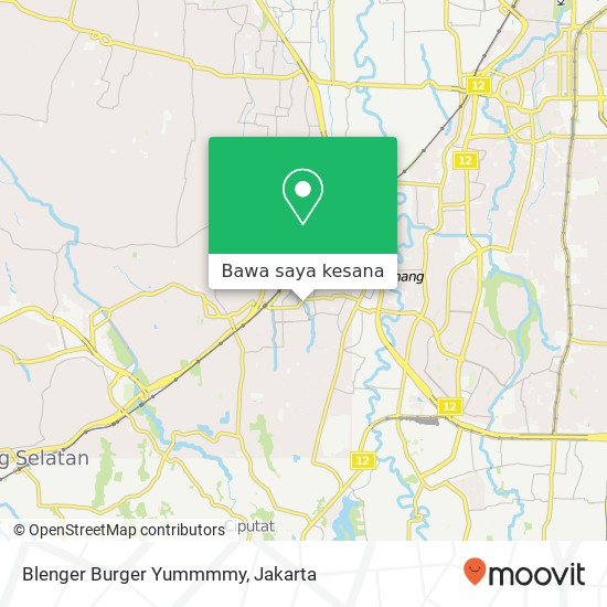 Peta Blenger Burger Yummmmy, Jalan Kakak Tua Jagakarsa Jakarta Selatan 12320