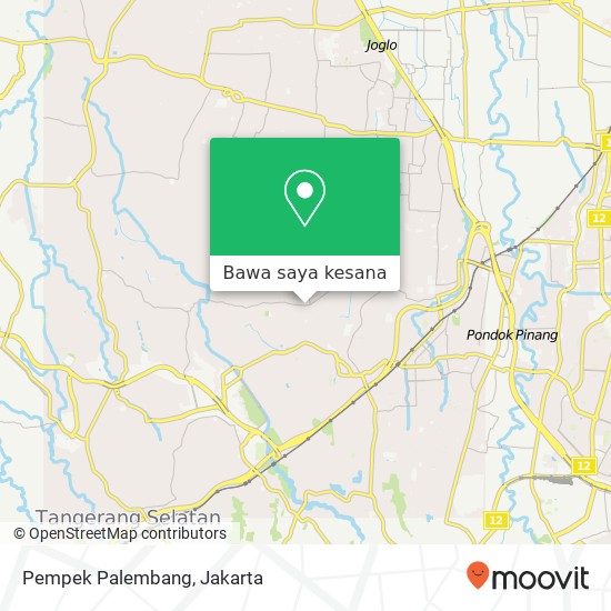 Peta Pempek Palembang, Jalan Ceger Raya Pondok Aren 15422