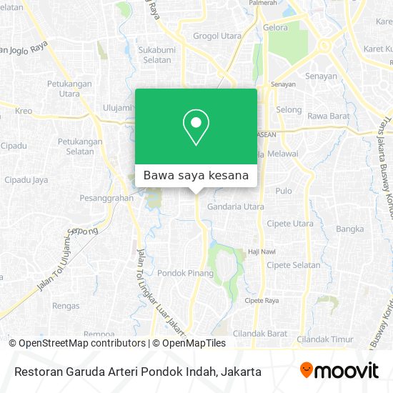 Peta Restoran Garuda Arteri Pondok Indah