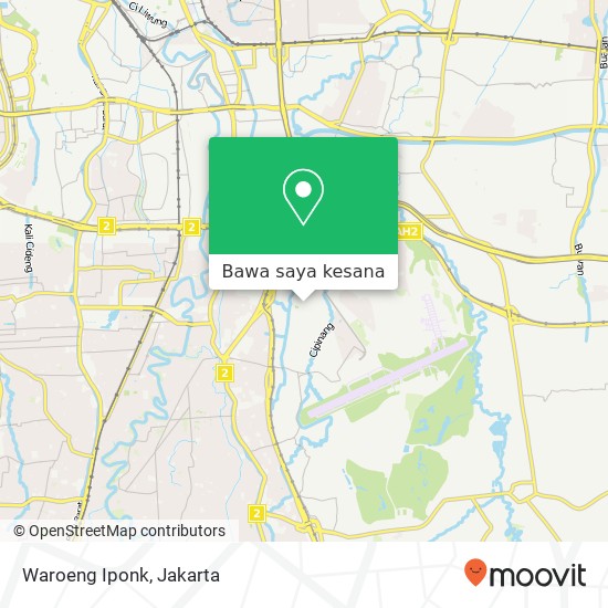 Peta Waroeng Iponk, Jalan Permata Makasar Jakarta Timur 13650