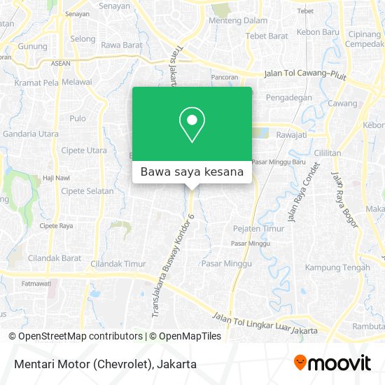 Peta Mentari Motor (Chevrolet)