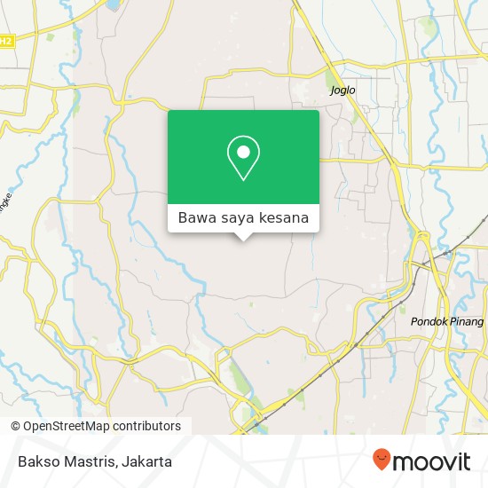 Peta Bakso Mastris, Jalan Panti Asuhan Pondok Aren 15423