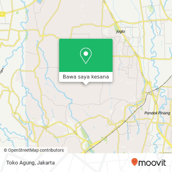 Peta Toko Agung, Jalan Panti Asuhan Pondok Aren 15423