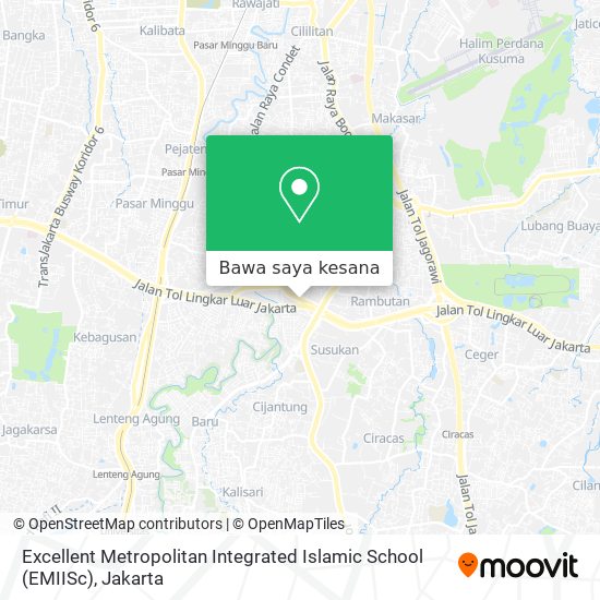 Peta Excellent Metropolitan Integrated Islamic School (EMIISc)