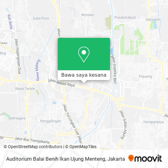 Peta Auditorium Balai Benih Ikan Ujung Menteng