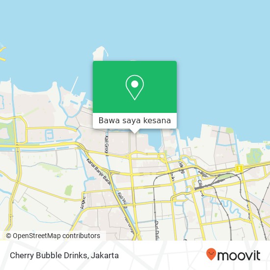 Peta Cherry Bubble Drinks, Jalan Pluit Timur Raya Penjaringan Jakarta Utara 14450