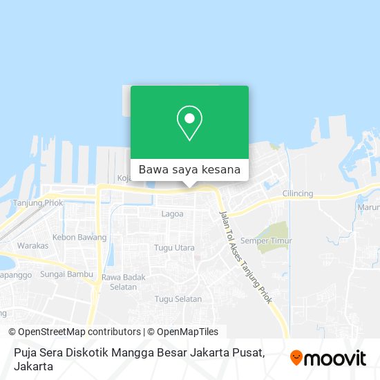 Peta Puja Sera Diskotik Mangga Besar Jakarta Pusat