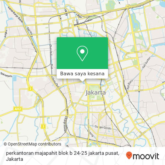 Peta perkantoran majapahit blok b 24-25 jakarta pusat