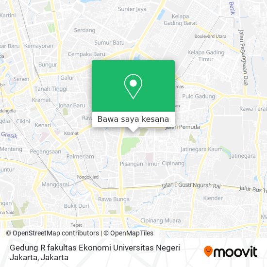 Peta Gedung R fakultas Ekonomi Universitas Negeri Jakarta