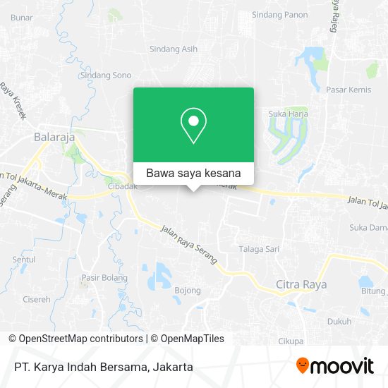 Peta PT. Karya Indah Bersama