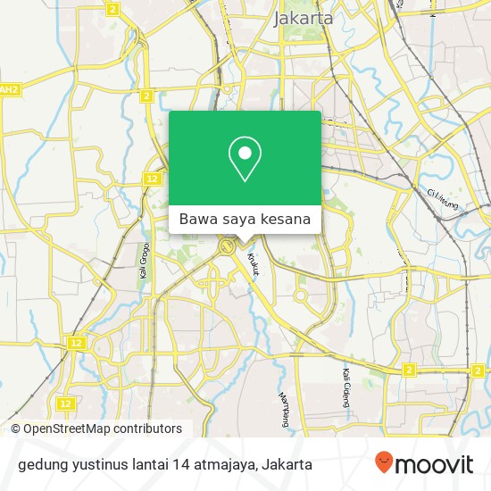 Peta gedung yustinus lantai 14 atmajaya