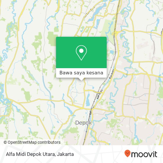 Peta Alfa Midi Depok Utara