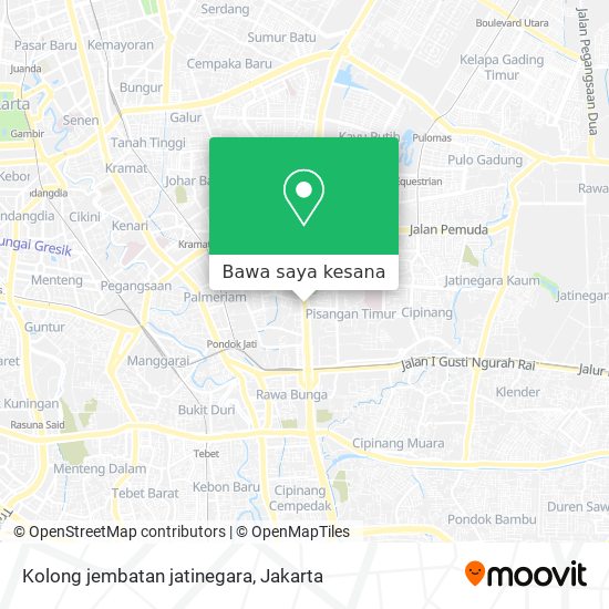 Peta Kolong jembatan jatinegara