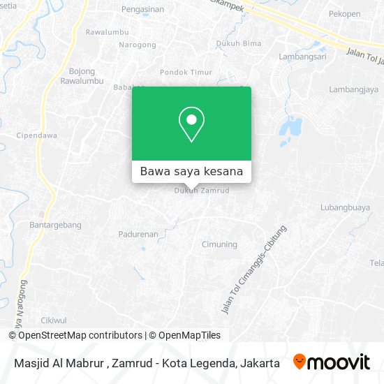 Peta Masjid Al Mabrur , Zamrud - Kota Legenda