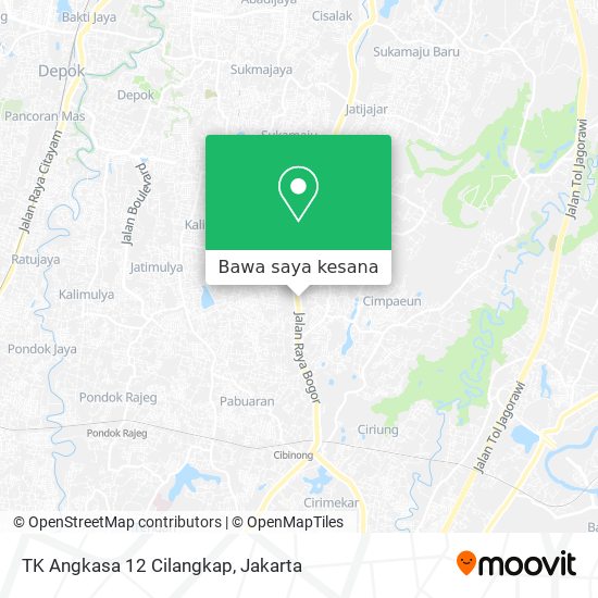 Peta TK Angkasa 12 Cilangkap