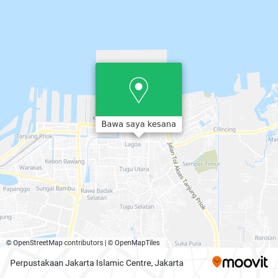 Peta Perpustakaan Jakarta Islamic Centre