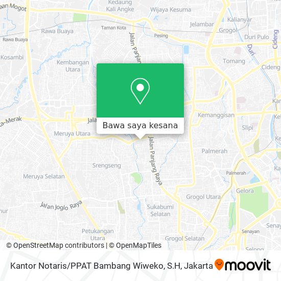 Peta Kantor Notaris / PPAT Bambang Wiweko, S.H