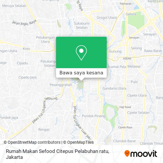 Peta Rumah Makan Sefood Citepus Pelabuhan ratu