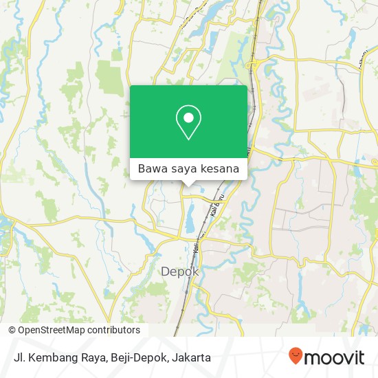 Peta Jl. Kembang Raya, Beji-Depok