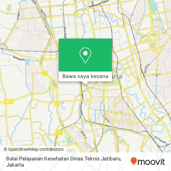 Peta Balai Pelayanan Kesehatan Dinas Teknis Jatibaru