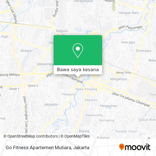 Peta Go Fitness Apartemen Mutiara