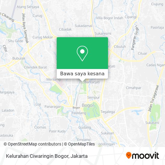 Peta Kelurahan Ciwaringin Bogor