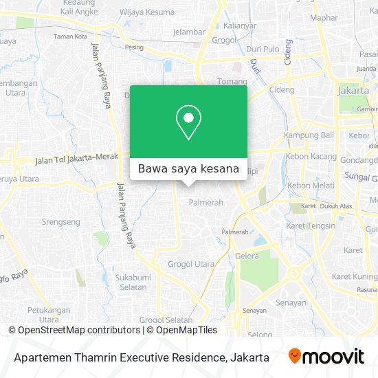 Peta Apartemen Thamrin Executive Residence