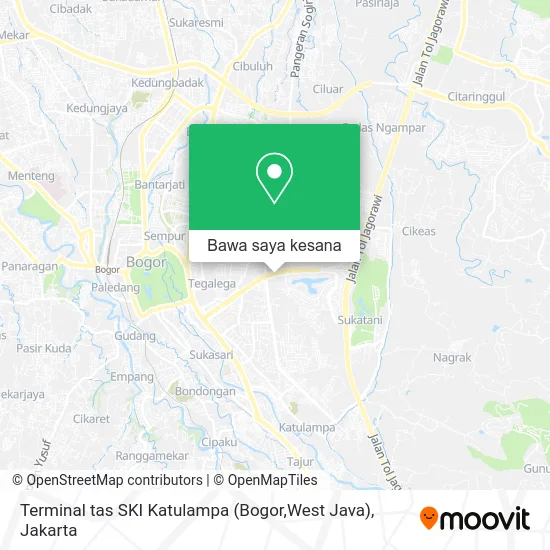 Peta Terminal tas SKI Katulampa (Bogor,West Java)