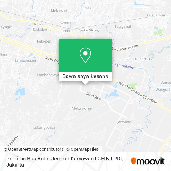 Peta Parkiran Bus Antar Jemput Karyawan LGEIN LPDI