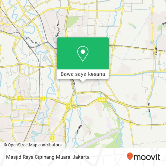 Peta Masjid Raya Cipinang Muara