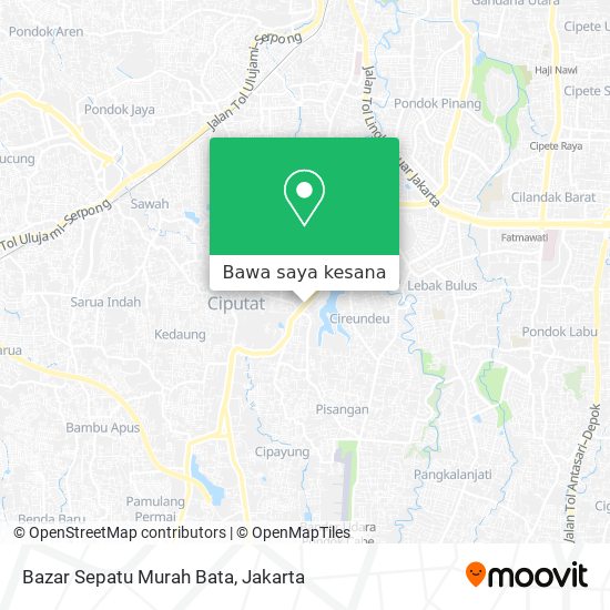 Peta Bazar Sepatu Murah Bata