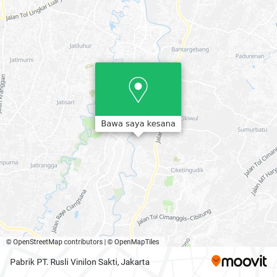 Peta Pabrik PT. Rusli Vinilon Sakti