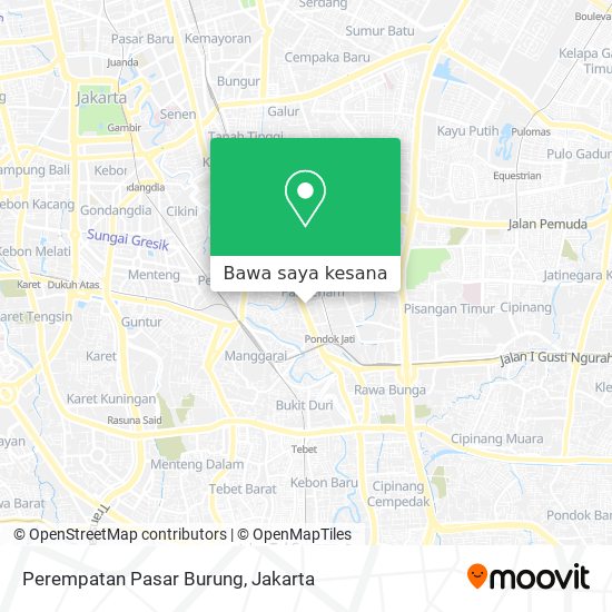Peta Perempatan Pasar Burung