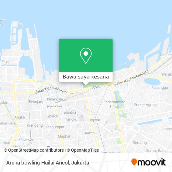 Peta Arena bowling Hailai Ancol