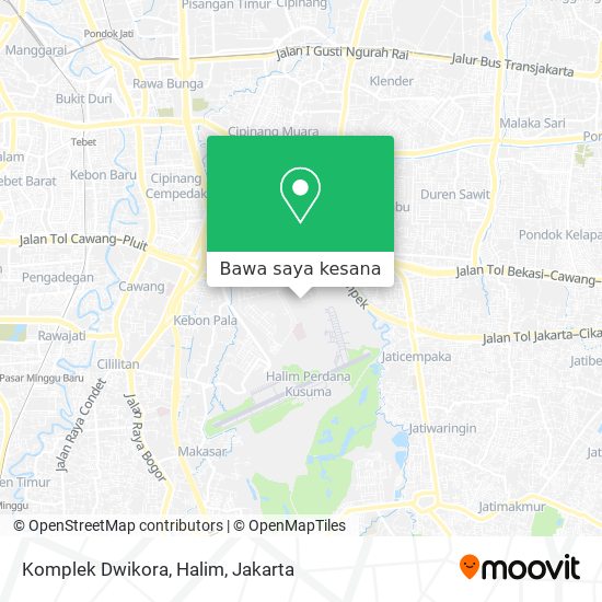 Peta Komplek Dwikora, Halim