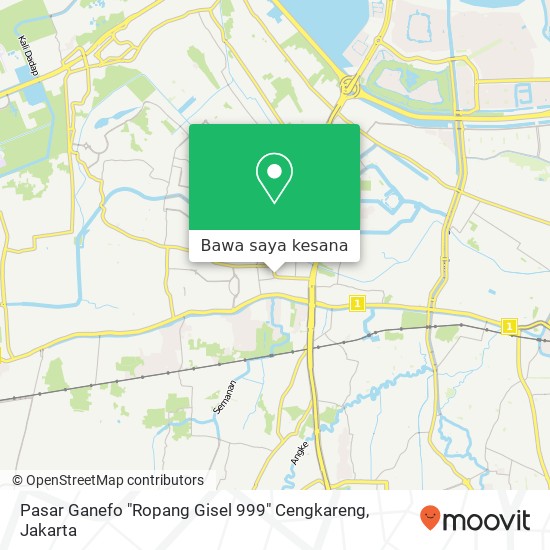 Peta Pasar Ganefo "Ropang Gisel 999" Cengkareng