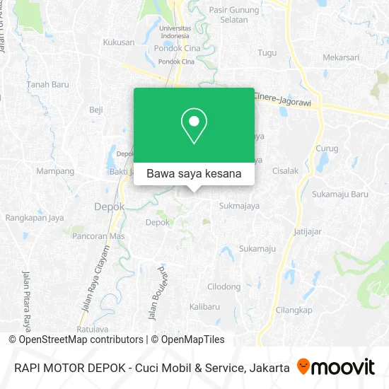 Peta RAPI MOTOR DEPOK - Cuci Mobil & Service